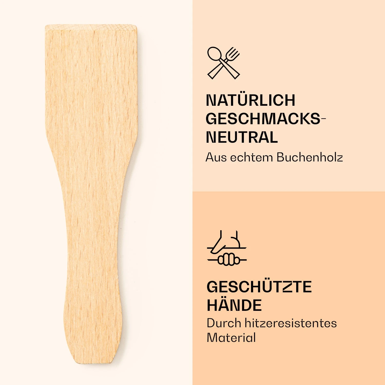Raclette Spatulas Holzspatel Pfannenwender Zubehör 8 Stück Für Raclette-Pfännchen - Image 3