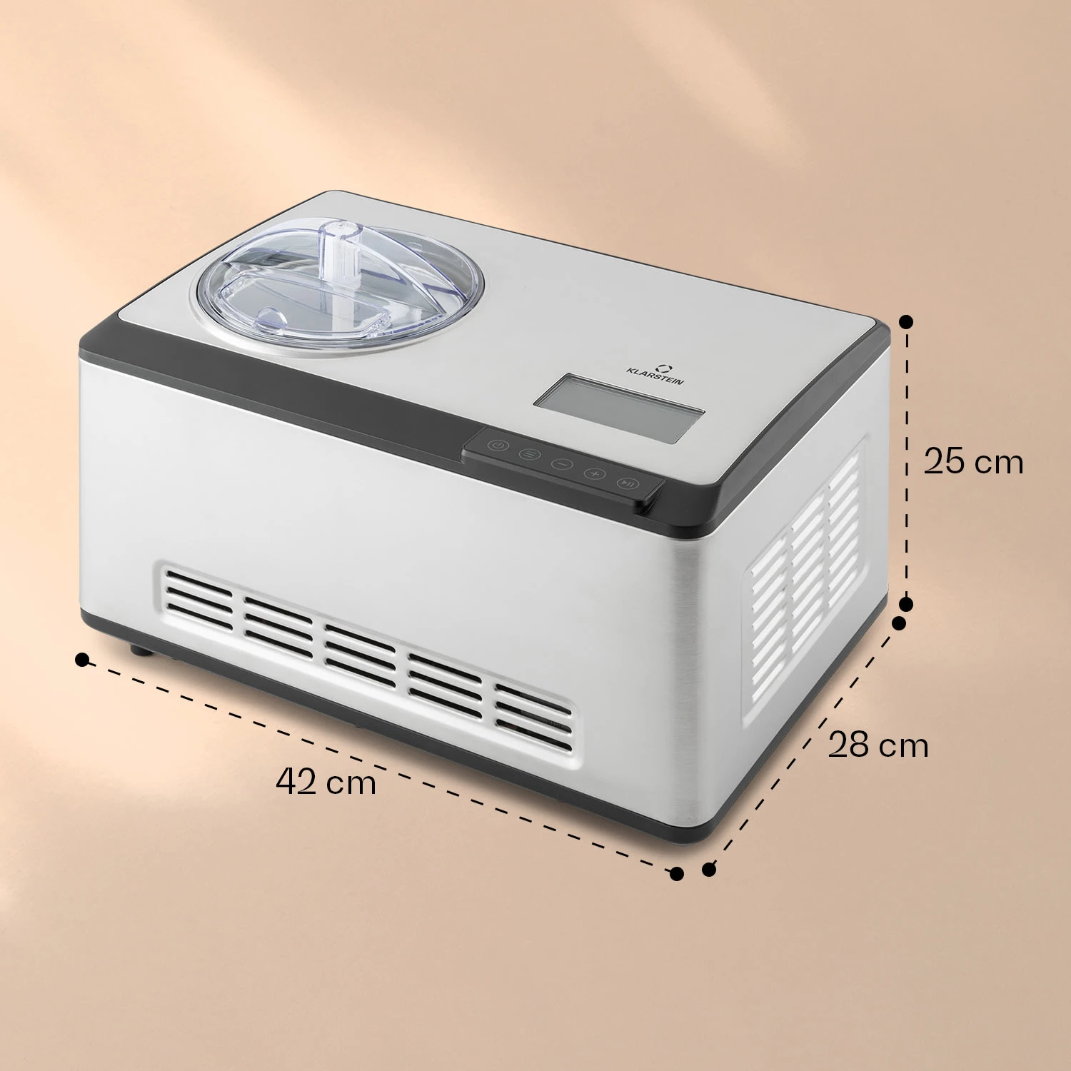 Dolce Bacio Smart Eiscremebereiter Yogurtmaker Kompressor 2 Liter WiFi Touch Edelstahl - Image 8