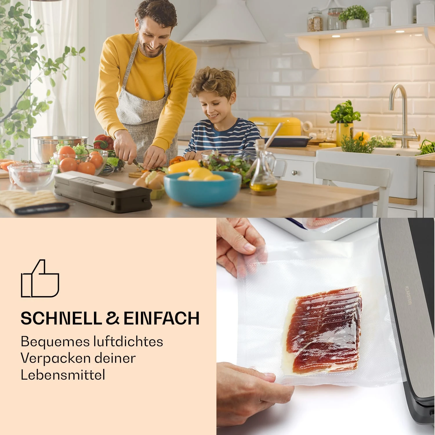 Forli Vakuumierbeutel 2 Rollen Je 28 X 300 Cm Widerstandsfähig Reißfest Kochfest - Image 2