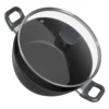 Noto Endurance Kochtopf Ø28cm Geschmiedetes Aluminium Deckel Induktion PTFE-Antihaftbeschichtung