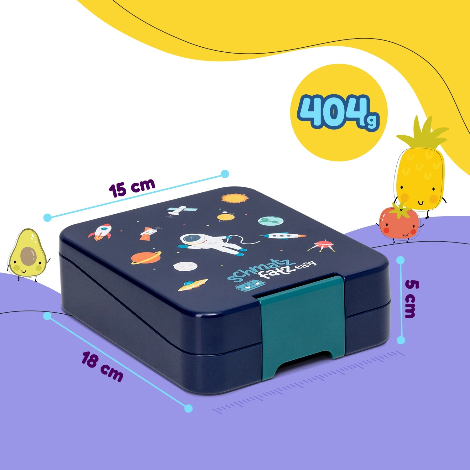 Klarstein Schmatzfatz Easy Snackbox 4 Fächer 18 X 15 X 5 Cm (BxHxT) - Image 8