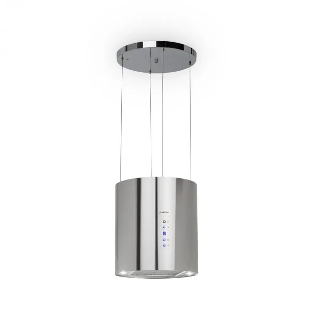 Klarstein Inselhaube Dunstabzugshaube 35 Cm - Insel Abzugshaube 190 W - Dunstabzugshaube Umluft In 3 Stufen - 560 M³/h Umluftleistung - Deckenhaube - Edelstahl - Silber Abzugshaube Abluft Haube Umluft Dunstabzug Einbau Umlufthaube Inselabzugshaube