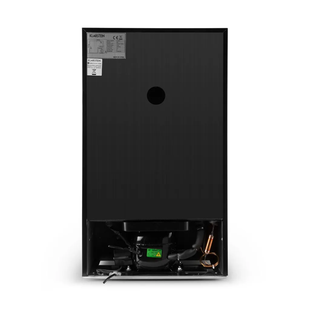 Klarstein Beersafe XXL - Black Edition Getränke-Kühlschrank Mit 80 Liter, Metallgehäuse Mit Doppelt Isolierter Glastür, 5-10 Grad, Niedrige Betriebsgeräusche, Schwarz-silber - Image 5
