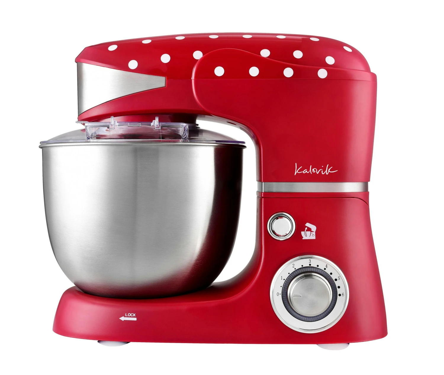 Bella Pico 2G Küchenmaschine 1300W 1,7PS 6 Stufen 5 Liter Rot - Image 6