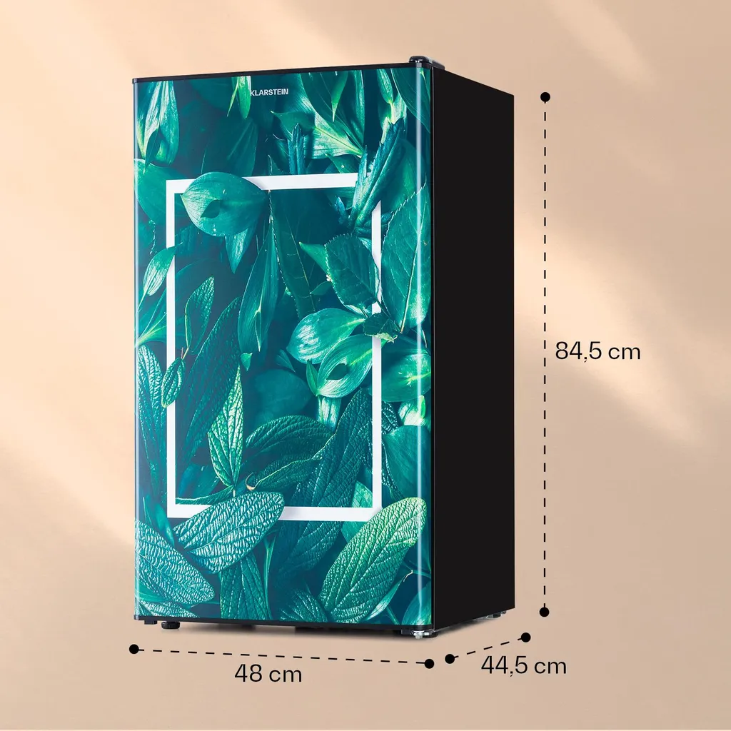 Klarstein CoolArt 79L Kühl-Gefrier-Kombination , Gefrierfach 9l , Designtür, 5-stufiger Temperaturregler Für 0 Bis 10 °C - Image 6