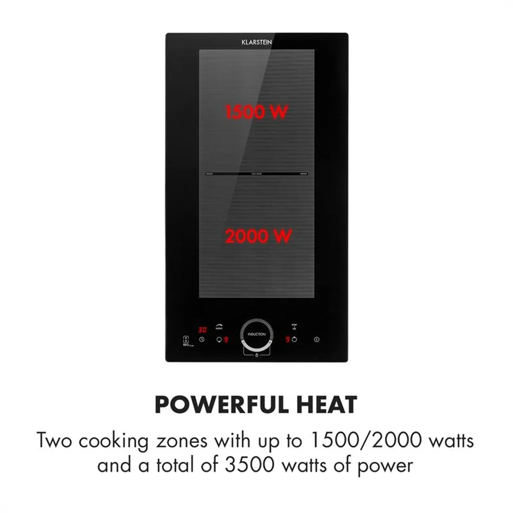 Delicatessa Slim Domino Induktionskochfeld 3500W Timer Schwarz - Image 4