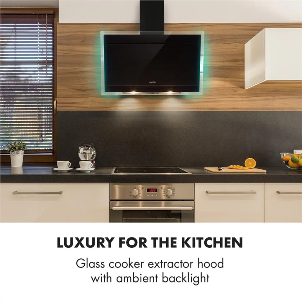 Mirage 90 Dunstabzugshaube 550 M³/h Touch-Panel RGB-Ambiente-Licht A++ - Image 3