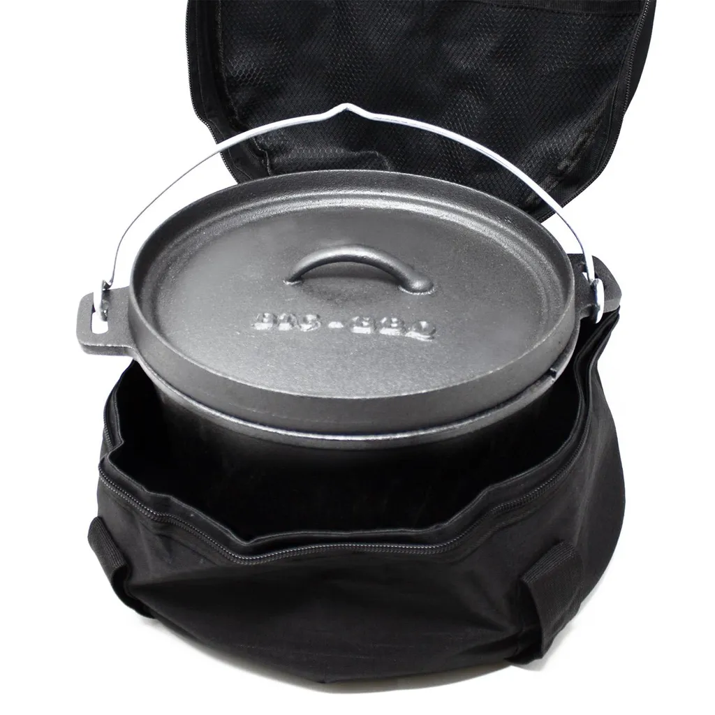 Klarstein Chianina Dutch Oven Tasche Transporttasche Aufbewahrungstasche , Zubehör Für Dutch Oven, Schmortopf, Camp Oven, Feuertopf , Zubehörfach , Reißfestes Synthetikgewebe , Größe S: Für 4.5 Dutch Oven , Schwarz - Image 2
