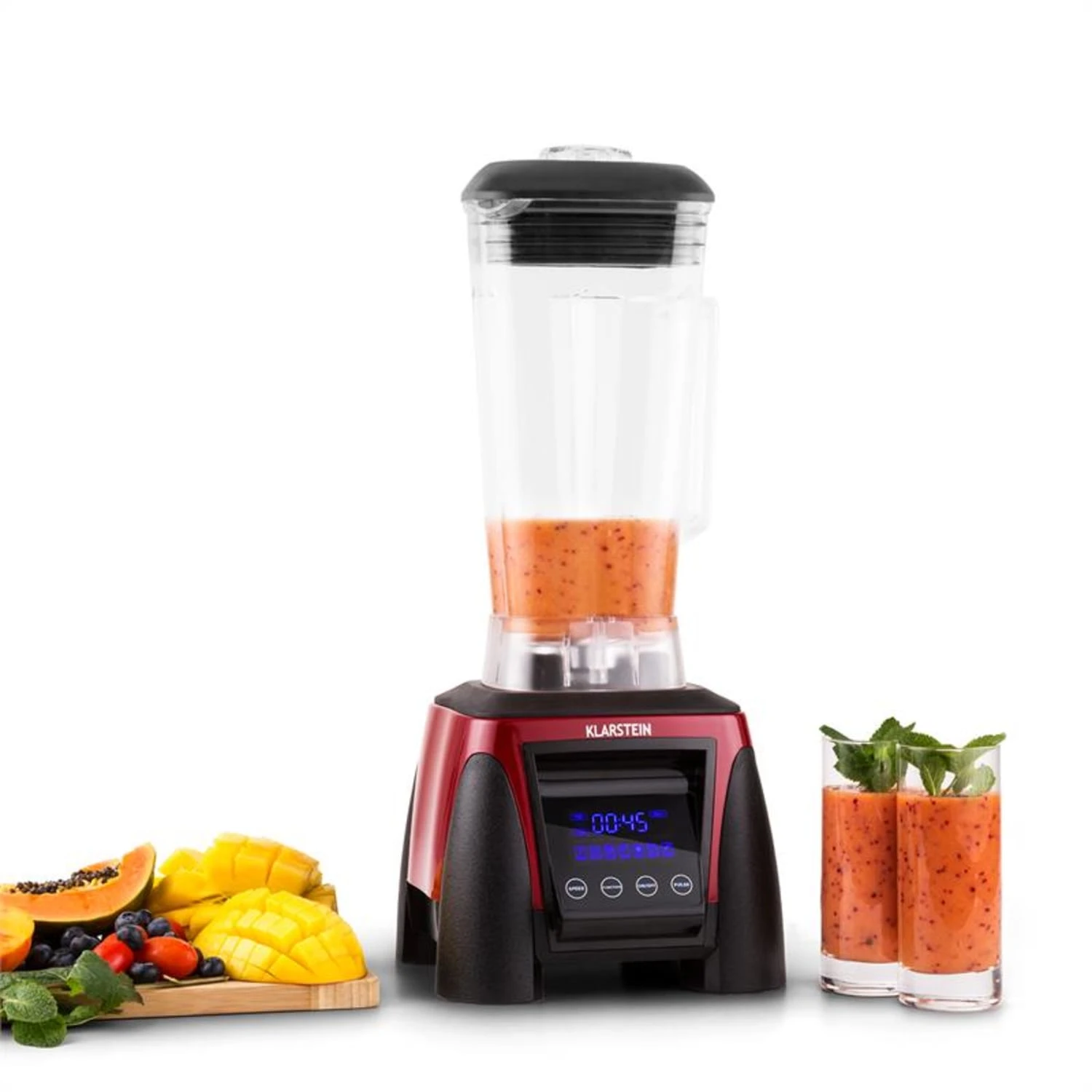 Herakles 8G Standmixer Rot Mit Cover 1800W 2,4 PS 2 Liter BPA-frei - Image 4