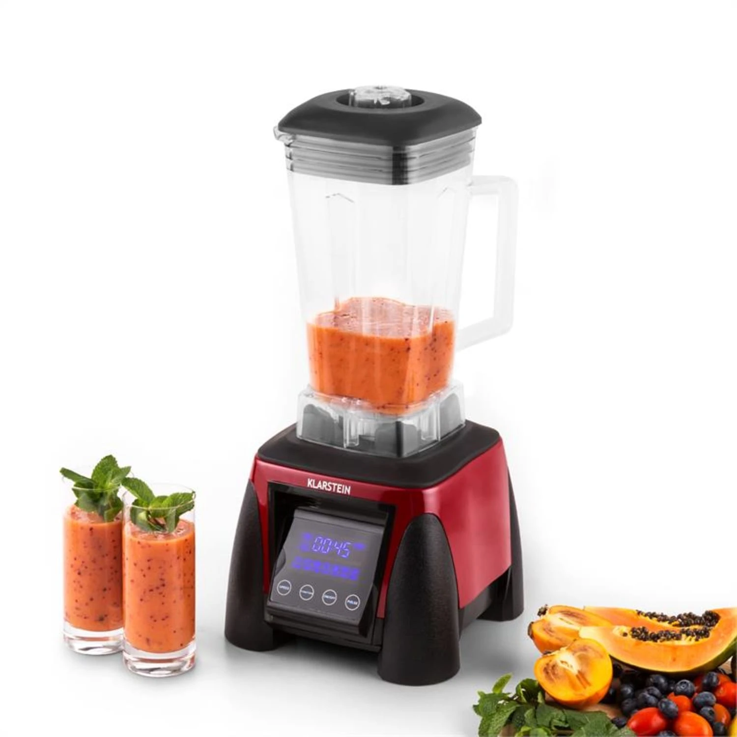 Herakles 8G Standmixer Rot Mit Cover 1800W 2,4 PS 2 Liter BPA-frei - Image 8