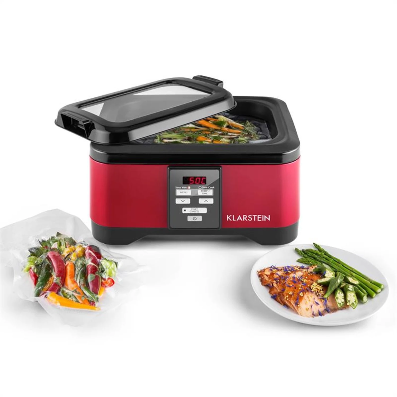 Tastemaker Sous Vide Garer Mit Foodlocker Slim Vakuumierer Und Vakuumierfolien-Rolle Komplett-Set - Image 2