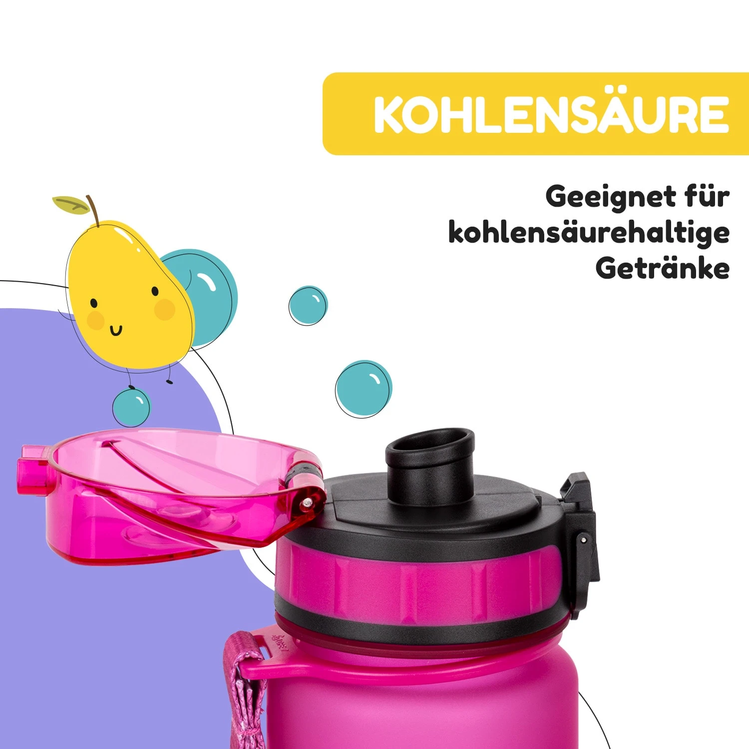Schmatzfatz Frühstücksset Lunchbox & Trinkflasche Tritan Dicht BPA-frei - Image 6