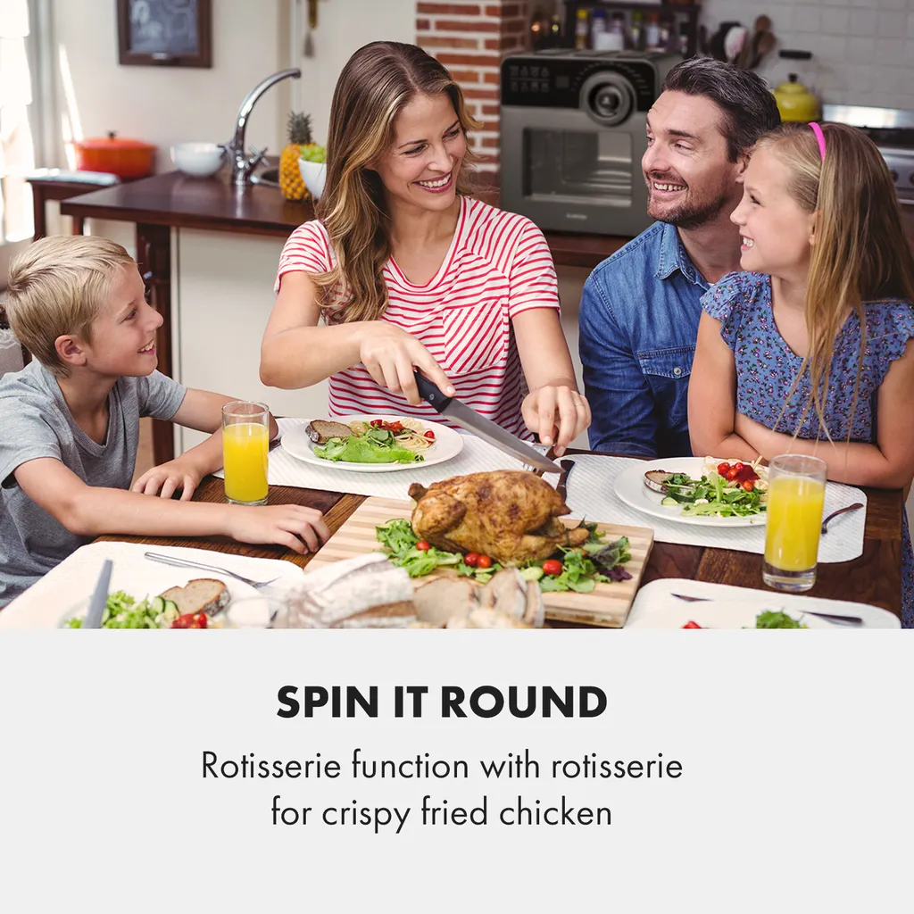 AeroVital Cube Chef Heißluftfritteuse 1700W 14l 16 Programme Schwarz - Image 2