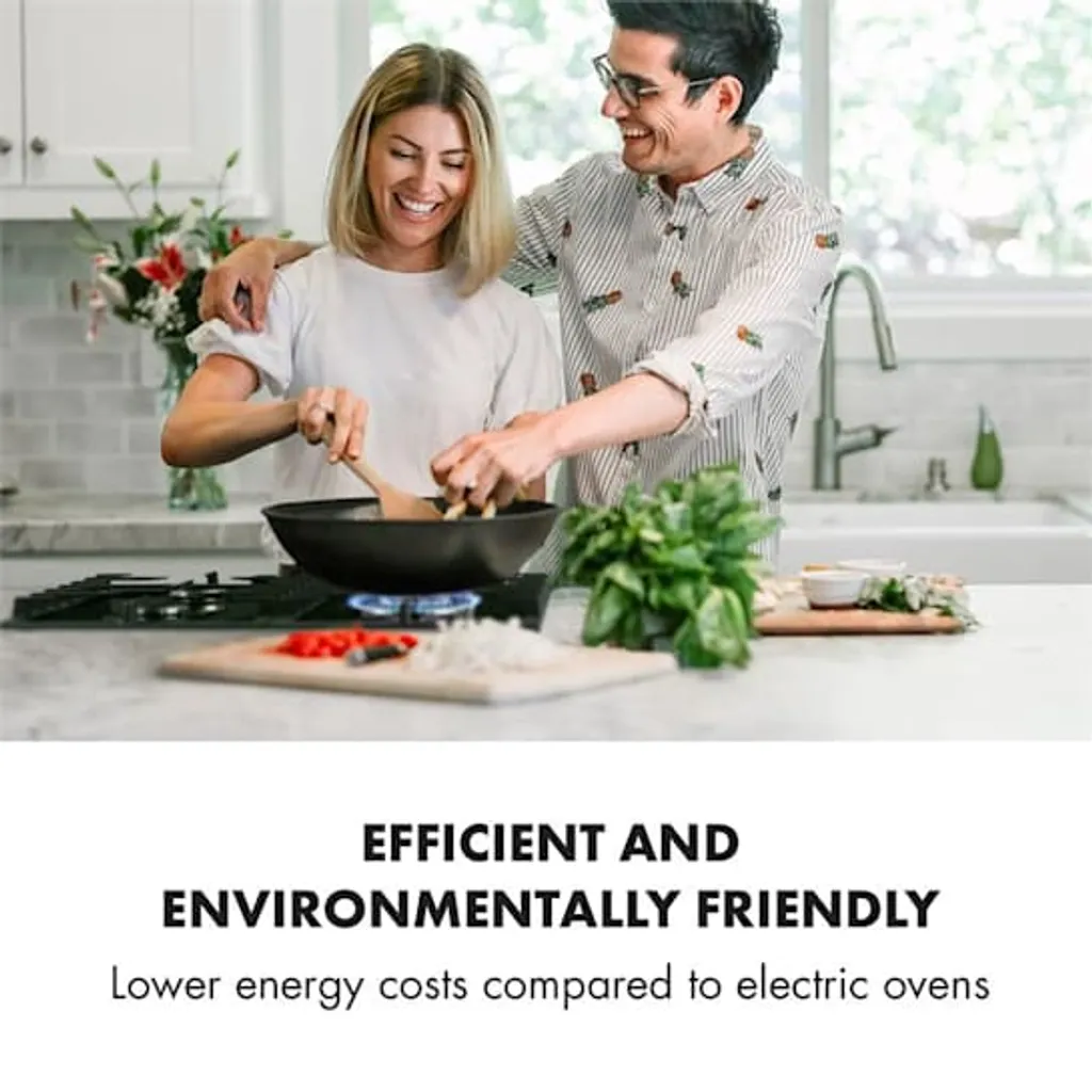 Klarstein Ignito 4 Zonen Gaskochfeld - 4-flammig Aus Glaskeramik, New Edition, Autark, 60cm, Sabaf-Brenner, Erdgas/Propangas, Sicher Mit Abschaltautomatik, Topfträger Aus Gusseisen, Einbau, Schwarz - Image 2