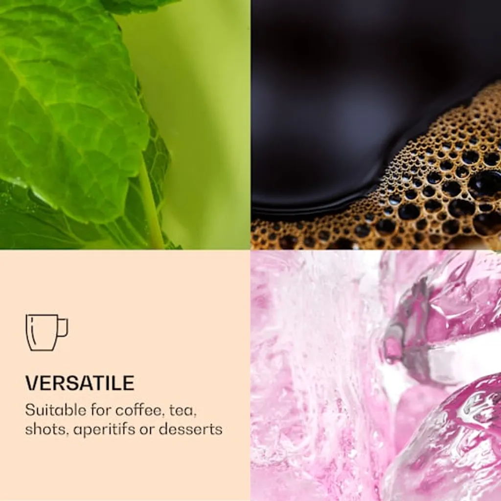 DUOS 4X 410ml Jumbo Doppelwandige Thermo-Gläser + 4X Edelstahl-LÖFFEL, Für Latte Macchiato, Cocktails, Vorspeisen By Feelino - Image 5