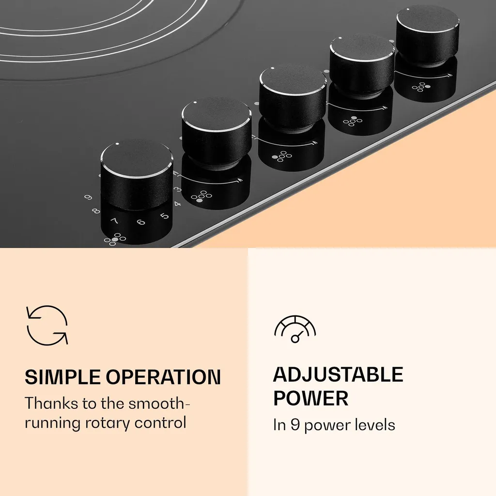 Klarstein MultiChef 5 Kombi-Gaskochfeld Gas/Glaskeramik 5 Zonen - Image 5
