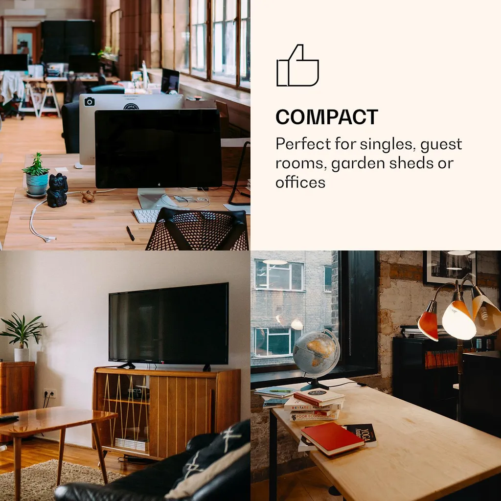 Klarstein CoolArt 79L Kühl-Gefrier-Kombination , Gefrierfach 9l , Designtür, 5-stufiger Temperaturregler Für 0 Bis 10 °C - Image 4