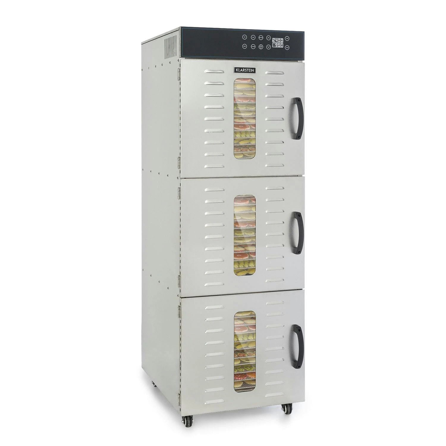 Master Jerky 550 Dörrautomat 2400W 40-90 °C 24h-Timer Edelstahl Silber Silber