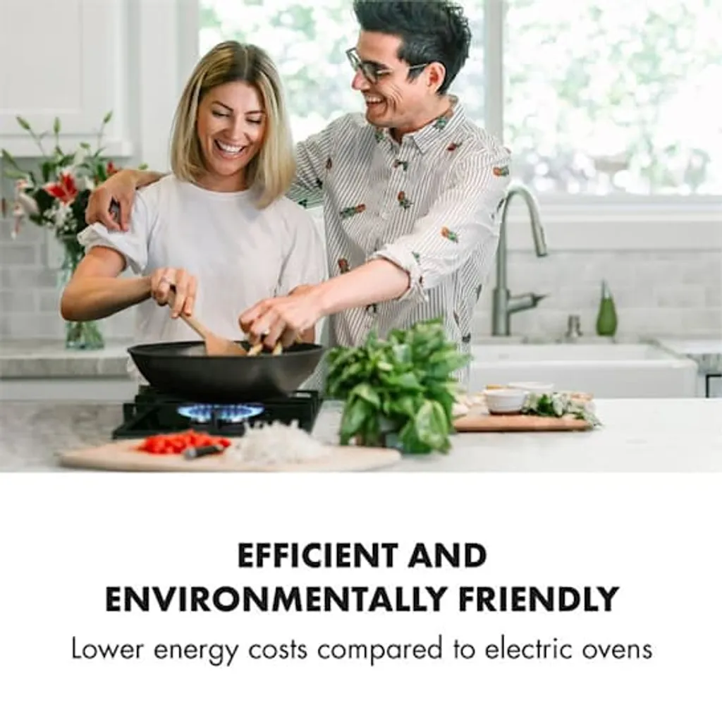 Klarstein Gasherd Einbau-Gaskochfeld - Sabaf-Brenner - Gaskochfeld Für Propan/Erdgas - Gasherd Kochfeld Einbau Gasherd - Glaskeramik - 2-Flammig - 30cm - Schwarz Einbau Gas Kochfeld Gasherd 2 Platten Kochfelder Herdplatte Kochplatte Einbaukochfeld - Image 2