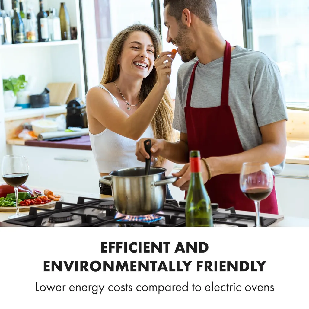 Klarstein Gasherd Kochfeld Einbau-Gaskochfeld - Sabaf-Brenner - Gaskochfeld Für Propan/Erdgas - Einbau Gasherd Glaskeramik 5-Flammig - Silber Einbau Gas Kochfeld Gasherd 5 Platten Kochfelder Herdplatte Kochplatte Einbaukochfeld - Image 2