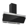 Klarstein Alessia Dunstabzugshaube , 90 Cm , EEK B , 350 M³/h , Push Control , LED-Beleuchtung , Abluft Oder Umluft , Kopffreihaube , Wandhaube , Edelstahl-Glas-Mix , Schwarz