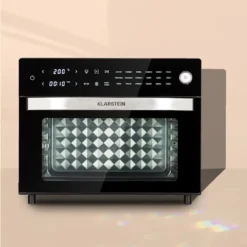 Klarstein Vigor Air Heißluftfritteuse XXL - Airfryer Mit 1800 W - 30 Liter - 18 Programme - Ober- Und Unterhitze - Digitales Bedienfeld Mit Touchscreen - Edelstahl