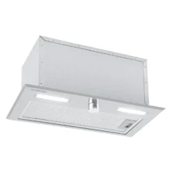 Klarstein Simplica 52 Lüfterbaustein ,Einbauhaube ,52 Cm Breit ,Abluftleistung: 400 M³/h ,Umluftbetrieb Möglich ,Drehknopf ,3 Stufen ,LED-Beleuchtung: 2 X 1,5 W ,Dunstabzugshaube ,Edelstahl