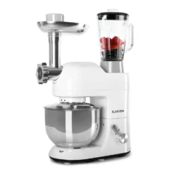 Lucia Küchenmaschine 3-in-1 2000 W / 2,7 PS 5 Ltr Edelstahl BPA-frei